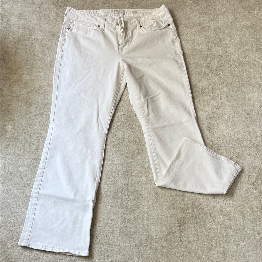 Lucky Brand Cream Flare Jeans
